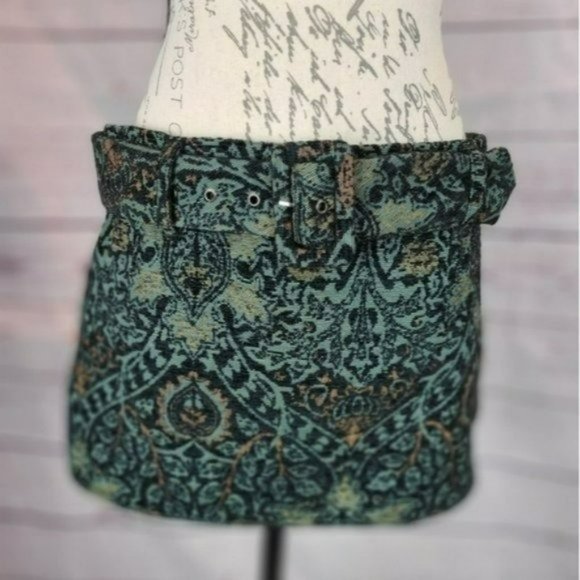 Free Peole On-The Go Jaquard Mini Skirt -6 - Picture 6 of 7